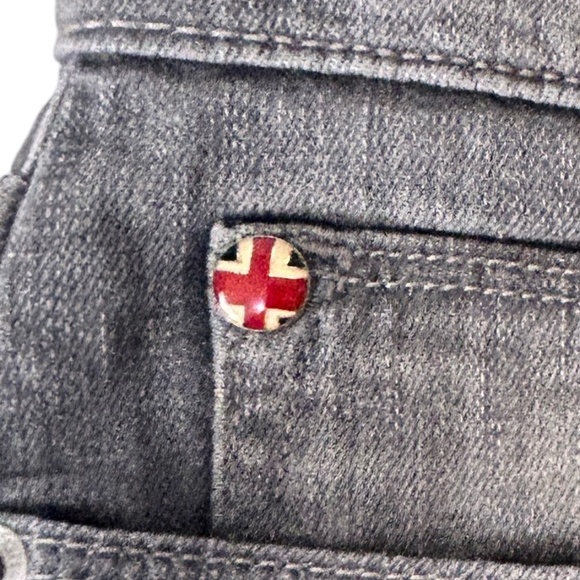 HUDSON Krista Super Skinny Jeans 5-Pocket Dungaree Denim Pants Mid-rise, Grey - Picture 8 of 13